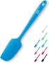 DI ORO Mini Spatula - Silicone Kitchen Scraper for Baking & Cooking, Heat-Resistant up to 600°F (Blue)