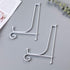 Artliving 2 Pack 6" Iron Plate Stand, White Easel for Displaying Picture Frames, Cookbooks, Plates