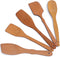 Nonstick Wooden Spoons for Cooking, 5 European Premium Spoons Set, 100% Healthy and Natural Wooden Utensils