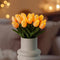 HOMESEASONS 20pcs Tulip Lamp Artificial Floral Night Light Real Touch Tulip Night