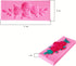 2 Pieces Four Roses Candy Silicone Mold - Fondant Chocolate Molds for Cake Topper Decor and Desserts
