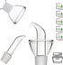HAIZEEN 17oz/500ml Clear Glass Olive Oil Dispenser Bottle - Non Drip Cruet with Pourers, Kitchen Carafe for BBQ