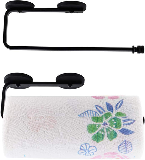 LEVOSHUA 12.3" Magnetic Paper Towel Holder for Fridge, Heavy Duty Magnet Rack, No Drill, Fits Large Rolls, Space Saving