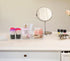 dedoot Plastic Drawer Organizer, Clear Acrylic Vanity Desk Storage with 3 Compartments for Makeup and Jewelry