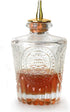 LINALL Donatello Bitters Bottle for Cocktail, 4oz / 130ml Glass Dash Bottle with Gold Plated Dasher Top
