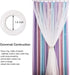 UNISTAR 2 Curtain,W52 L84 Inches Panels Blackout Stars Curtains for Kids Girls Bedroom Aesthetic Living Room Decor