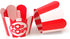 Popcorn Cupcake Wrappers, Red and White Striped, Set of 48 for Circus Party Supplies and Celebrations