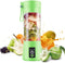 Portable Personal Mixer, USB Rechargeable Mini Blender for Smoothies, Fruit Juice, Milk Shakes, 380ml, Green
