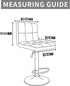 Slipcovers,Counter (2, Velvet Bar Stool Seat Covers, Square Barstool Covers Height Chair Covers Burgandy)