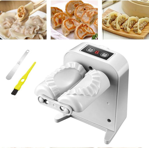 Automatic Electric Dumpling Press Maker Machine, Adjustable and Easy to Operate for Home Kitchen Pastry
