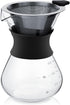 Manual Hand Drip Coffee Maker, Glass Pot with Stainless Steel Filter, Chemex Kaffeekaraffe 400 Drip Coffee