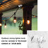 FALDAA 50Pcs Outdoor Light Clips, Clips with Waterproof Adhesive Strips, Heavy Duty Hook with Screws for Hanging