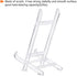 PATIKIL 9" Acrylic Decorative Plate Stand Holder, 2 Pack Easel Frame Holder for Photos and Canvases