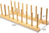 Lawei 4 Pack Bamboo Dish Drying Rack, Plate Rack Stand for Kitchen Cabinet Organizer