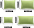 uxcell 2 Pack Soft Microfiber Pillow Cases Set with Zipper - King Size (20"x36"), Sage