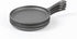 HAWOK 4 Pcs Cast Iron Mini Griddle - 6.3'' Round Pre-seasoned Griddle Pan for Indoor and Outdoor Use