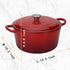 Enameled Cast Iron Dutch Oven Casserole with Lid - 5.5 Quart, Oven Safe up to 500°F, Heavy-Duty Cookware