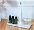 Ceramic Toothbrush Holder for Bathroom, Vanity Countertop Organizer for Toothpaste, Dental Floss Picks