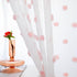 MYSKY HOME Pink Curtains for Girls Bedroom Nursery Pom Pom Curains for