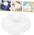 White Ceramic Teapot Lid Replacement, Polished Cover for Porcelain Teaware, Kitchen Accessory