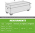 Ottoman Covers, Stretch Folding Storage Stool Slipcover Furniture Protector, Rectangle Bench Footstool Cover