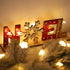 SUPVOX 2pcs Christmas Wooden Tabletop Decorations, Xmas Holiday Noel Sign Ornaments