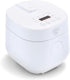 GreenLife PFAS-Free 4-Cup Rice Cooker, Healthy Ceramic Nonstick, Easy to Use Automatic Presets, White