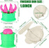 5 Pieces Dumpling Maker Set - Bun Maker, Steam Filled Plastic Mold, and Filling Spoon for Cooking (Green, Pink)