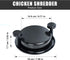 Chicken Shredder Tool Twist, Non-Skid Base Meat Shredder with Handles for Beef, Pork, and Chicken (Black)