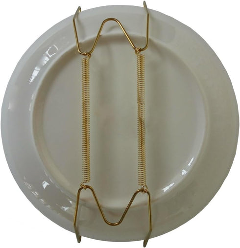 Plate Hangers for Wall 8 Inch Decorative Dish Display Holder with Installation Hooks, 5 Pack