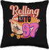 In-line Skates Towards 1929 Throw Pillow, 16x16, Multicolor