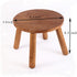 zaowofires Stool9.3''H,Plant BathroomBedroomLivingroom 9.3inch) Round Solid Wooden Step Stool Garden Stool Wood Legs
