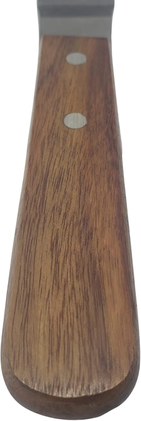 Professional Cake Decorating Tools, Stainless Steel 6.5" Offset Cake Spatula with Wood Handle