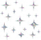 Cross Star Window Stickers for Bird Strikes, Anti Collision Rainbow Decals, 36 Pieces Glass Awareness for Windows