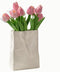 Relexome Paper Bag Vase Crinkle Wide Ceramic Flower Vase Cream White Boho