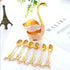 6PCS Coffee Spoons Set, Dessert Spoons with Swan Base Holder, Stainless Steel Small Spoons for Ice Cream