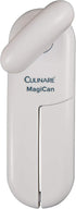 MagiCan Manual Can Opener - Heavy Duty Kitchen Gadget for Effortlessly Opening Cans, White Stainless Steel