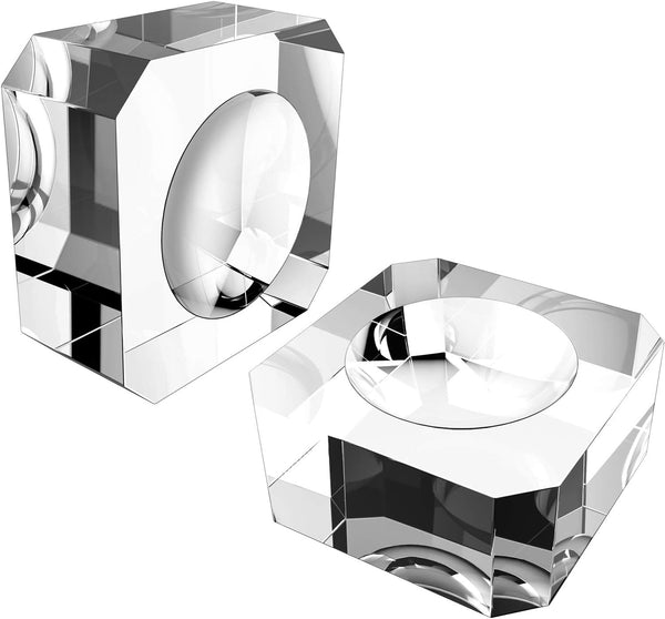 SATINIOR 2 Pack Crystal Ball Stand, Clear Sphere Holder Base for Display 60mm to 90mm Balls