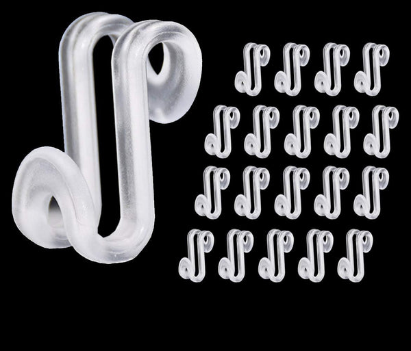 60 Pcs Clothes Hanger Connector Hooks, Mini Cascading Hanger Hooks for Velvet Huggable Hangers, Heavy Duty