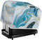 Turquoise Marble Toaster Cover, 2-4 Slice Dust Protection & Waterproof, Universal Size for Microwave Toaster Oven