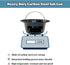 KAMaster Ash Can with Folding Handle Compatible with Large Big Green Egg,Charcoal Ash Collector Must Haves Green Egg