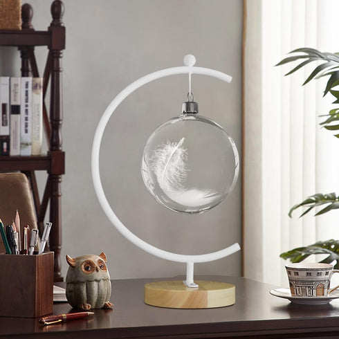 YY YEARCHY Large Metal Ornament Display Stand, Iron Pothook for Hanging Glass Terrarium Globe