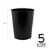 Bath Bliss 5 Liter Small Wastebasket - 2 Pack, Round Open Top Trash Can
