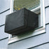 Luxiv Outdoor Window Air Conditioner Cover, Black Dust-proof Waterproof Insulation Defender (25.5Wx20.5Dx18H)