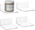 6 Inches Clear Small Wall Shelves, Acrylic Floating Shelf for Small Space,