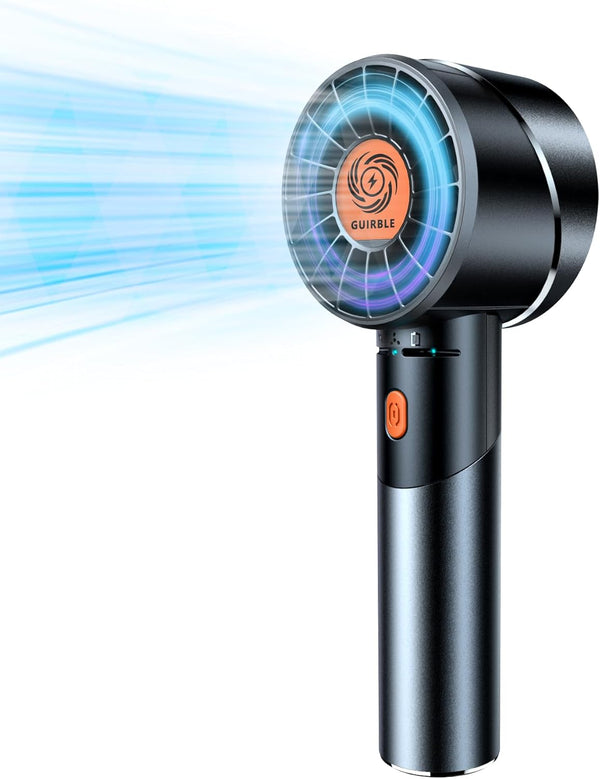 Handheld Fan, Portable Turbo Fan with 7000rpm High-Speed Motor, USB Rechargeable Mini Fan for Travel/Outdoor/Gift