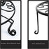 2 pack 10" 12" 10Inches NSYOOMH Rustproof Black Metal Plant Stands Heavy Duty Plants Holder Outdoor Indoor, Round