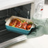Sweejar Ceramic Baking Dish, Rectangular Small Baking Pan with Double Handles, 22OZ for Brownie, Kitchen, 6.5 x 4.9 x