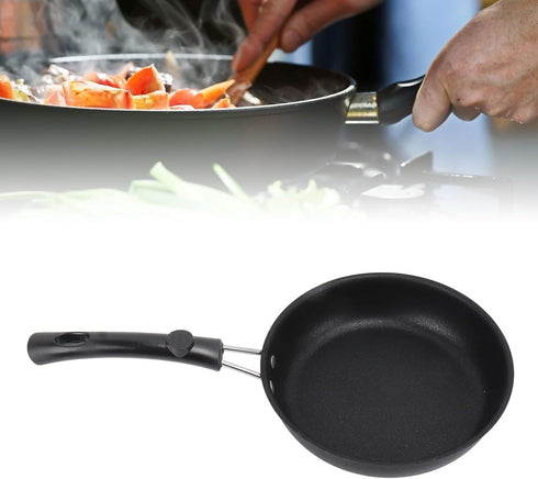 Nonstick Frying Pan, Professional Stainless Steel Omelet Pan, Dishwasher Safe, 16cm