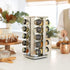 20 5-Year Countertop 3 oz Orii Jar Rotating Spice Rack with Spices Included & Free Spice Refill Program Stainless Steel